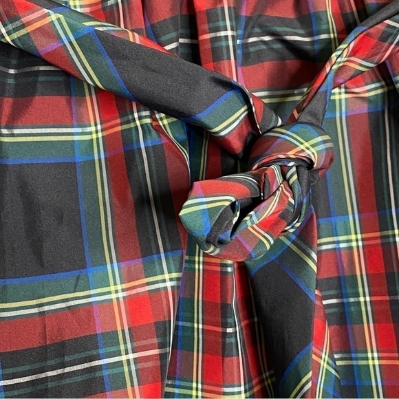 Vineyard vines Jolly Tartan plaid Taffeta Holiday Party skirt - Picture 6 of 11